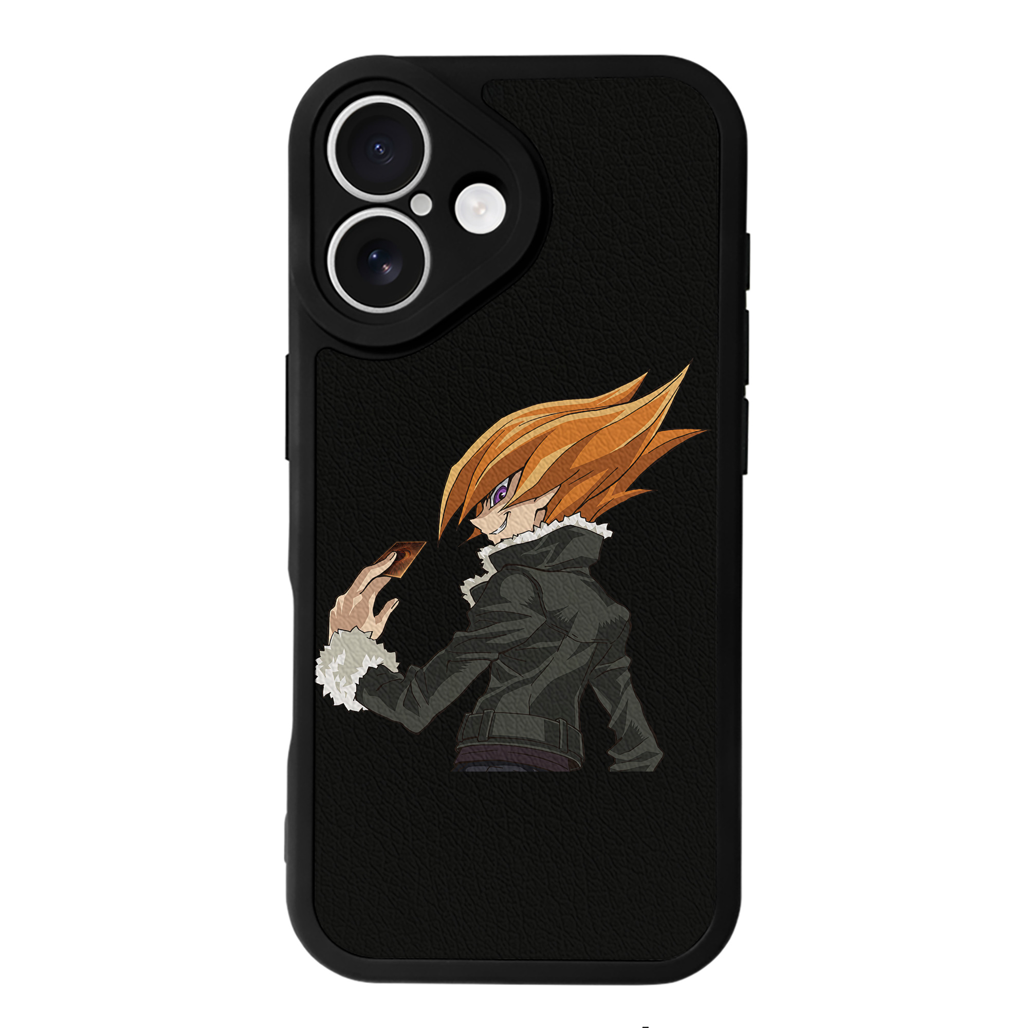 遊☆戯☆王 Yu-Gi-Oh! 【iPhone 16シリーズ対応】シリコンスマホケース（レザー調） 材質：シリコン